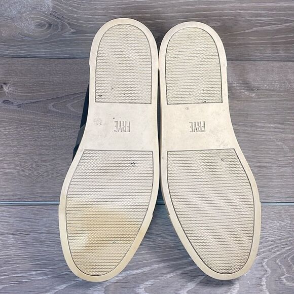 Frye Ivy Pewter Metallic Silver Leather Women’s Sz 9.5M Slip On Flats Loafers - Picture 7 of 11